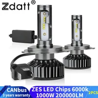 bombillas led h7 de faro Led H1 H4 1000W H7 Led Canbus H11 H8 9005 HB3 9006 HB4 880 H27 luces Led automáticas 200000LM 6000K 12V lámpara antiniebla
