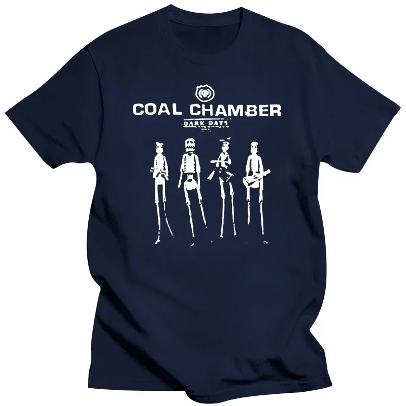 Coal Chamber Dark Days Metal Band Album Cover Mens Black T- shirt S-5XL Fugazi Shirt Post Harcore 2024 NEW Cotton Men T-shirts