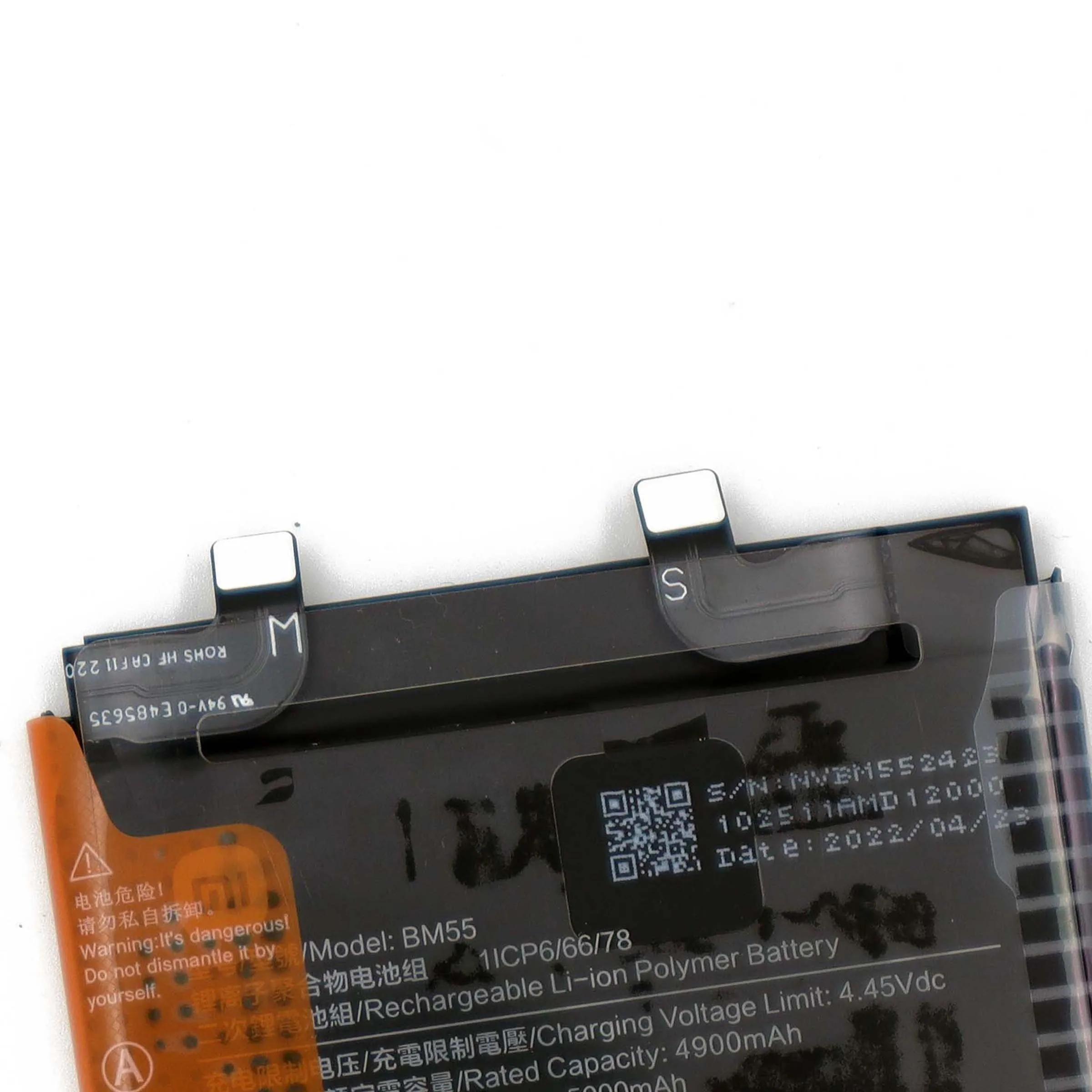 Original New BM 55 Battery for Xiaomi 11 Pro/mi 11 ultra BM55 Built-in Battery Replacement parts with 5000 mAh capacity