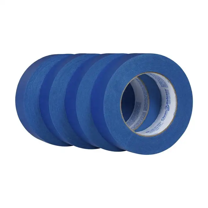Rilascio di anatra pulita 1.41 pollici. X 60 yd. Nastro da pittore blu, 4 rotoli