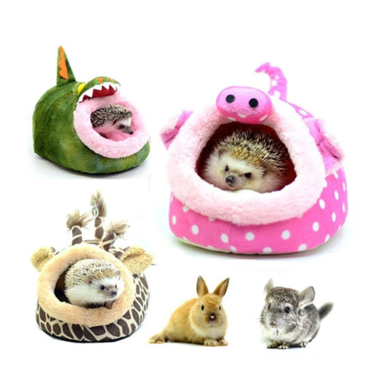 

Mini Warm Sleep Pet Cushion Pad Bed Cage for Hamster Hedgehog Squirrel Mice Rats Small Animals (Bee L)