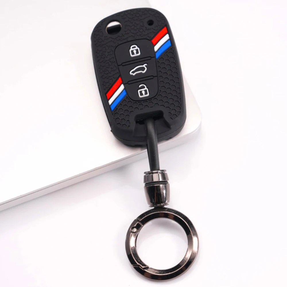Smart Key Shell With Chain For Kia K2 Rio K3 K5 Sportage Sorento Soul Cerato Optima Seltos Stonic Carnival Pegas Picanto Stylish