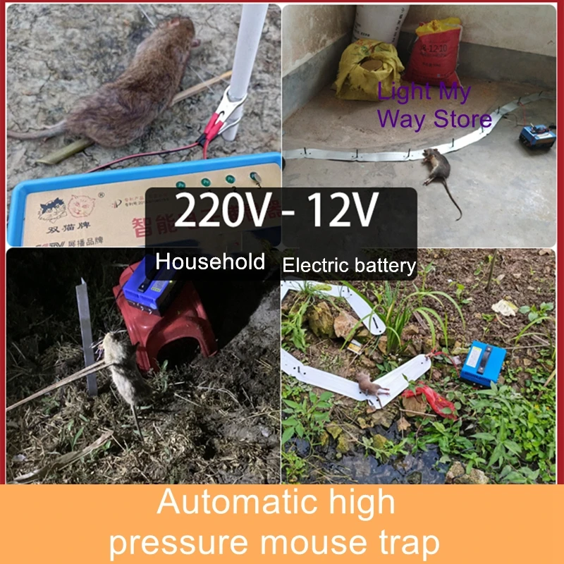 Máquina elétrica de alta pressão dos deuses da armadilha do rato da casa super automática eletrônica da armadilha do rato