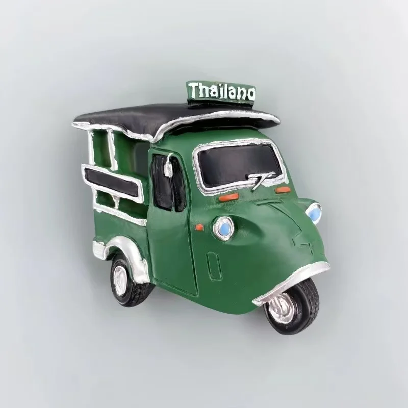 تايلاند، بانكوك، فوكيت، كوه ساموي، تشيانغ ماي، سياحة دراجة ثلاثية العجلات مميزة، ديكورات تذكارية، ملصقات رسائل، تبريد #5