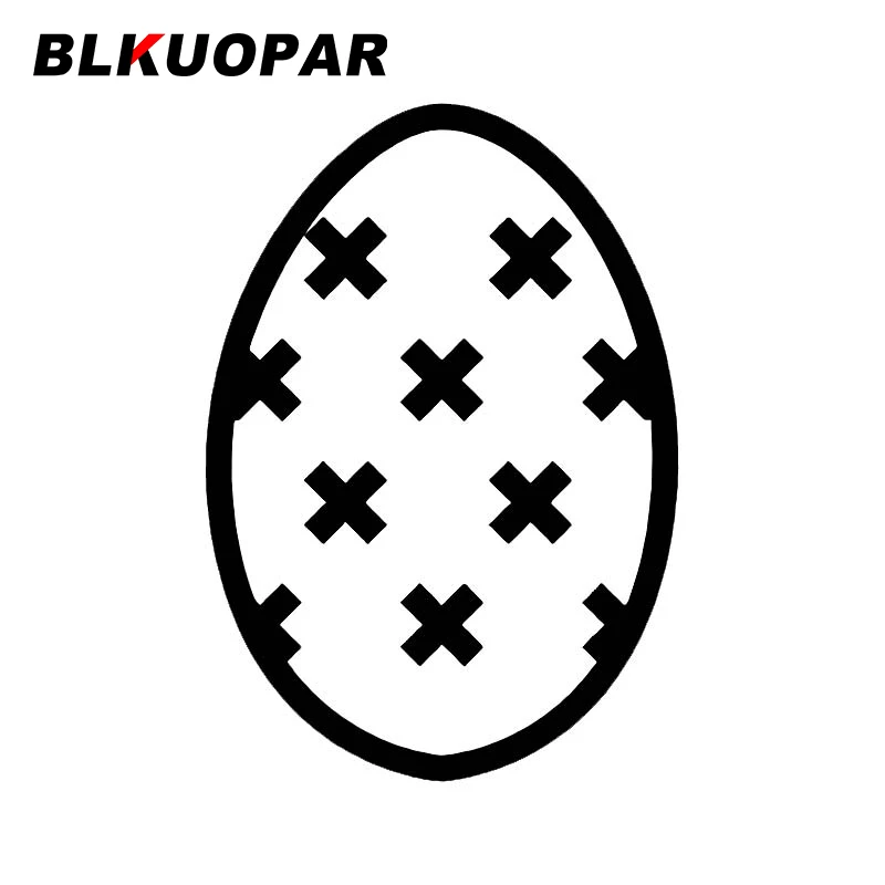 BLKUOPAR Easter Egg Silhouette Car Stickers Fashion Decals Snowboard Suitcase Waterproof Windshield Sunscreen Vinyl Car Wrap