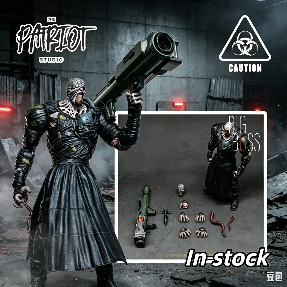 In Stock Patriot Studio BIG BOSS Nemesis Resident Evil 3 RE3 1/12 Scale Movable Action Figure Collectible Model Toys Gifts