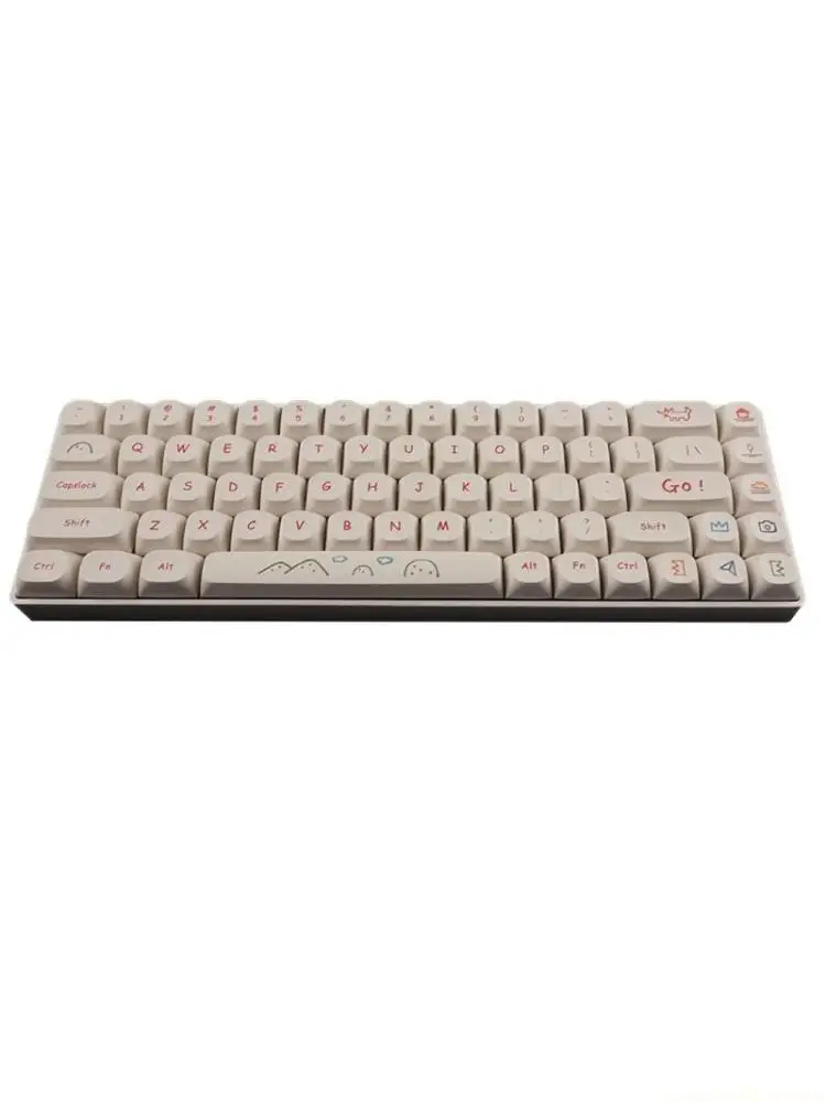 

123-клавишные колпачки для клавиш PBT Dye-Sub Graffiti Keycap для игровой механической клавиатуры