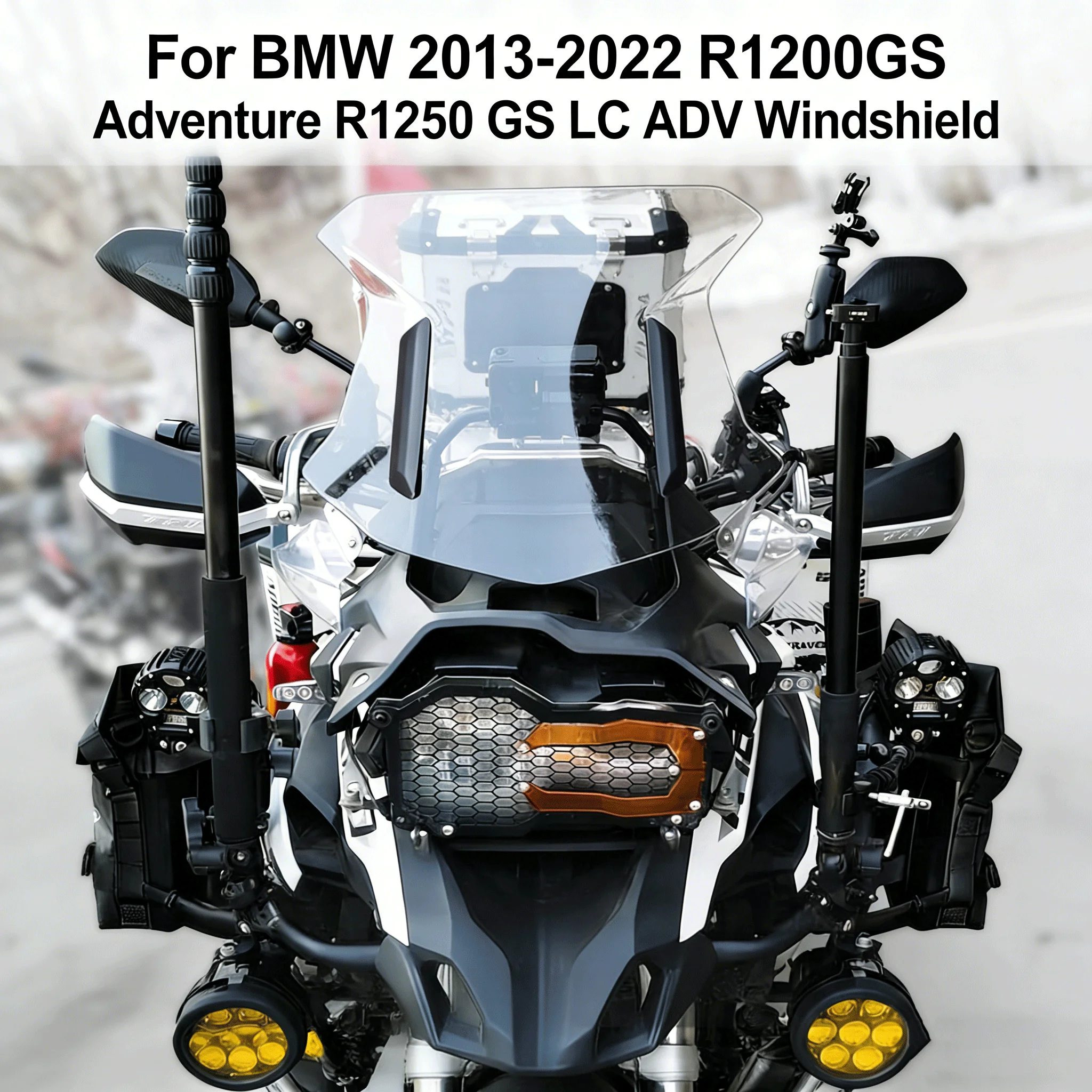 

For BMW 2013-2022 R1200GS Adventure R1250 GS LC ADV Windshield Wind Shield Screen Deflector Spoiler Protector Modification parts