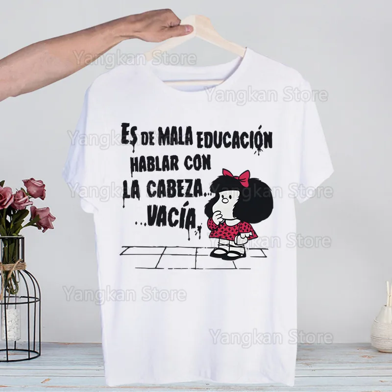 

Mafalda T Shirt Men Shirts Quality Summer Top Tshirts Short Sleeves Tees T-Shirt