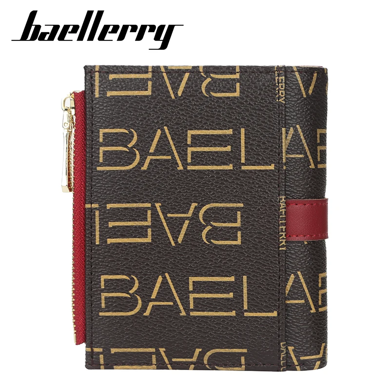 Baellerry New Women Wallets Slim Short Card Holder Zipper Female Purse High Quality Coin Pocket Women's Wallet Money Clips