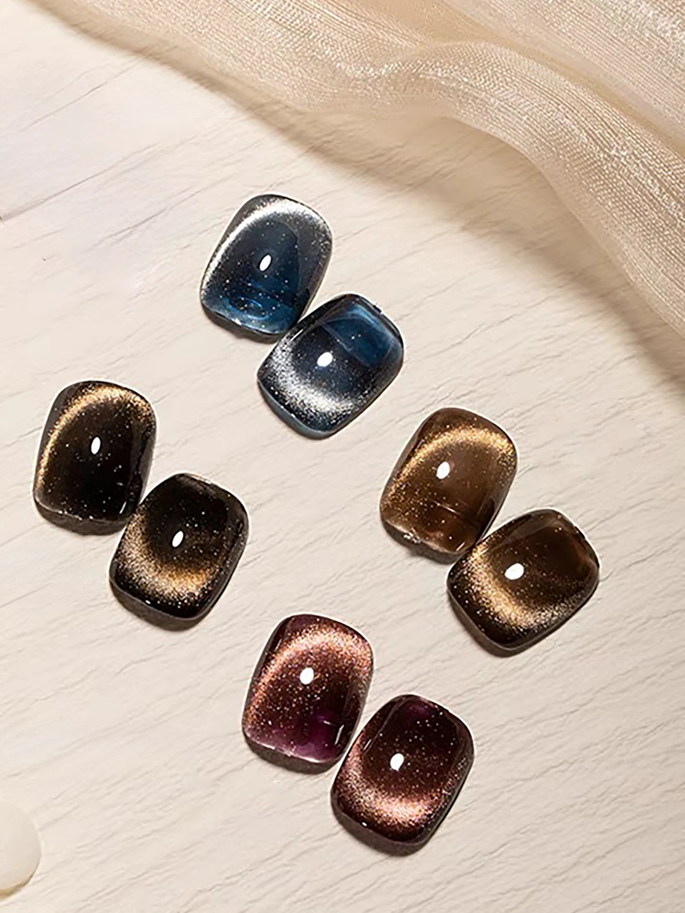 

1-4 шт. WS Obsidian Golden Cat Eye Гель-лак для ногтей 2025 Осень Зима Янтарный кошачий глаз Универсальные отбеливающие принадлежности для дизайна ногтей