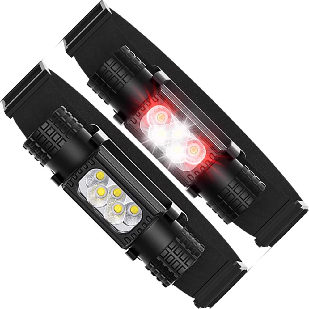 Strong outdoor night riding headlight 18650 lithium battery type c rechargeable rainproof camping headlight