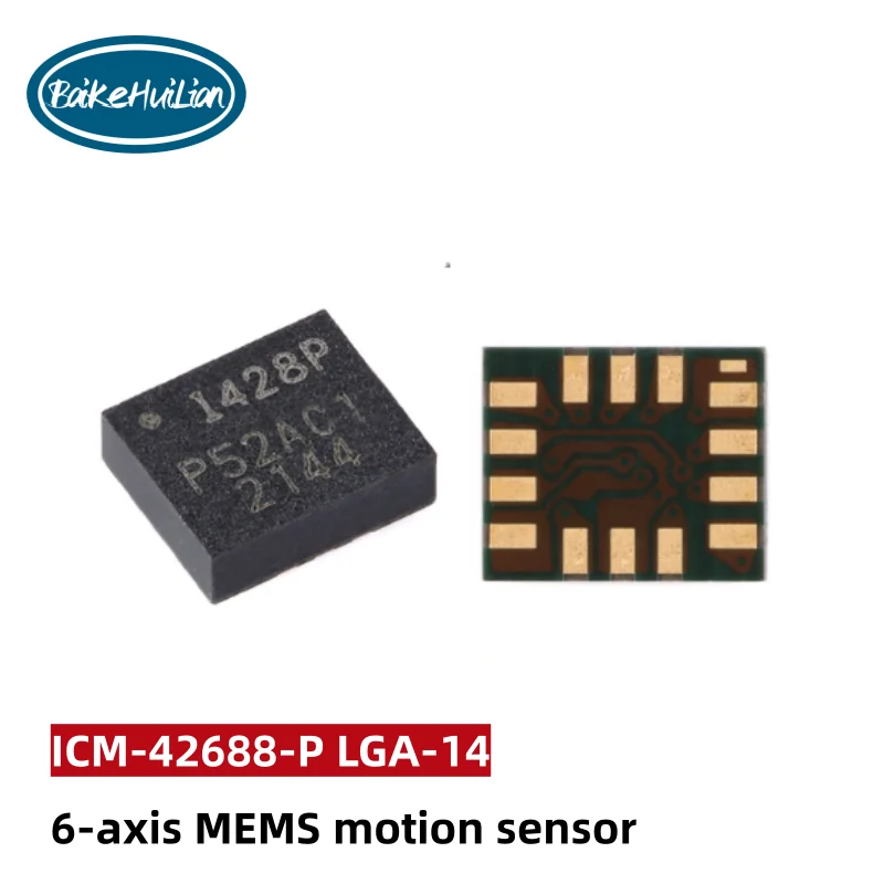 

ICM-42688-P LGA-14 6-axis MEMS motion sensor 3-axis gyroscope+3-axis accelerometer
