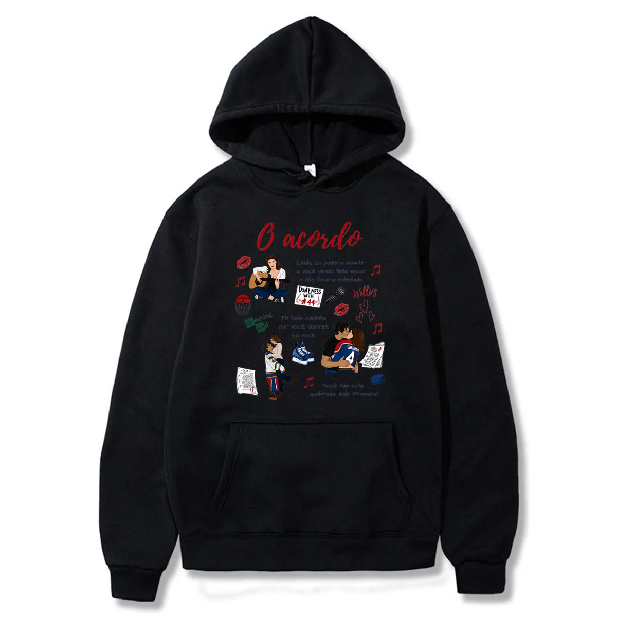 

Off Campus Hoodies Garrett Graham Hannah Graphic Briar University Hockey Couple Clothes Men's Women Long Sleeve Tops Funny Wears