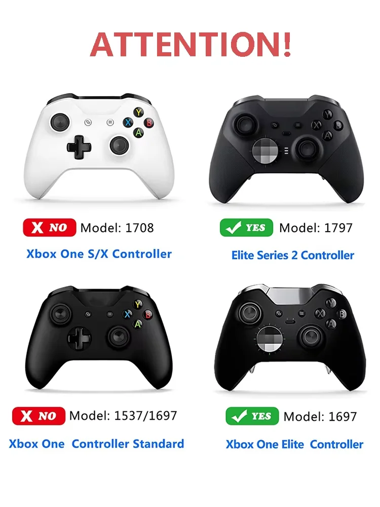 DATA FROG Metal D Pad Trigger Paddles Replacement Thumbstick for Xbox One Elite Series 2 Controller Repair Parts Game Accessorie
