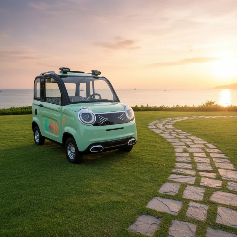 Small Speed Car 2 300km Long Range Lithium Battery New Energy Vehicle with Conditioning Elder
