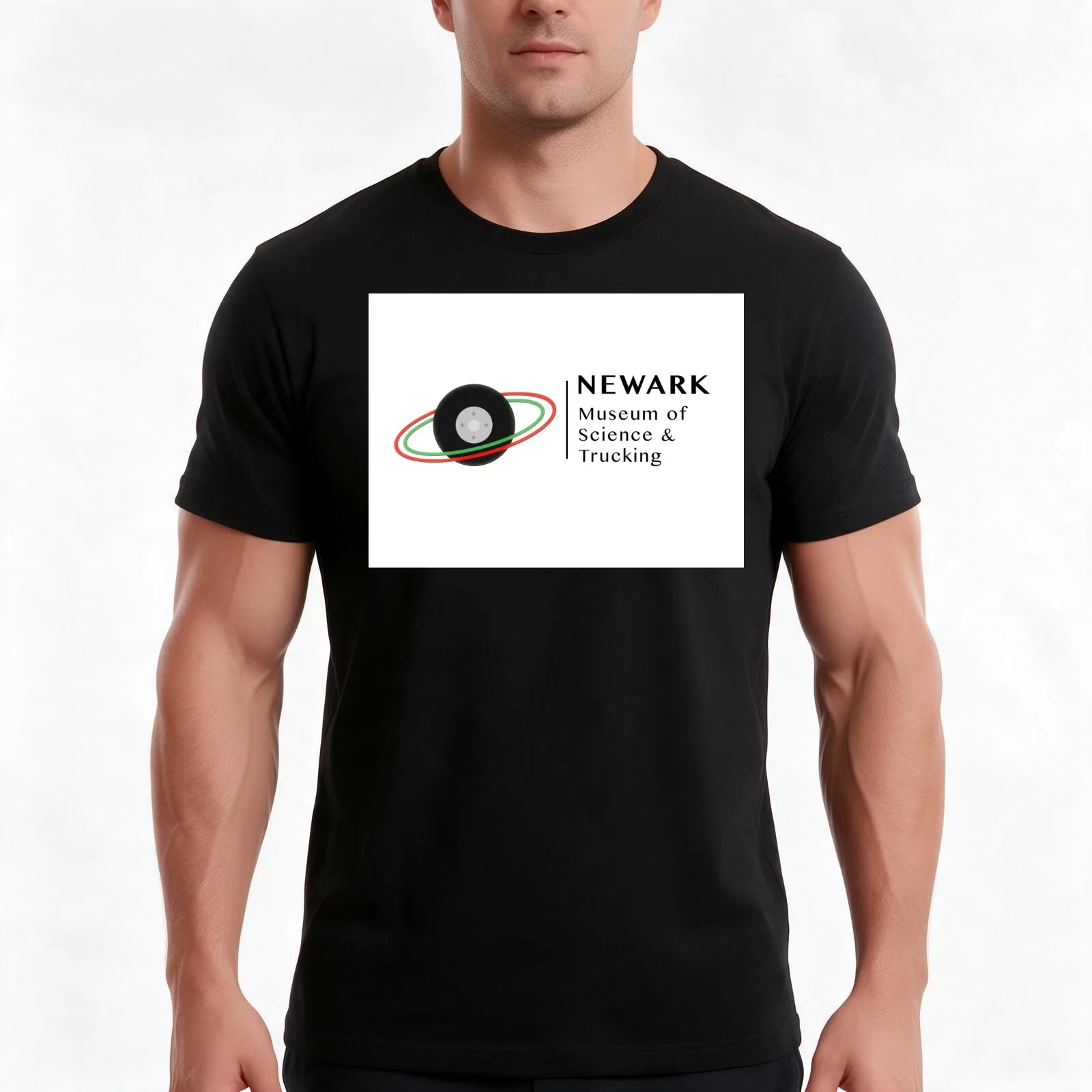 Museum Of Science And Trucking T-Shirt, Summer Casual Cotton Tee, Oversized Streetwear Tops, Vintage Graphic Print, 100% Cotton