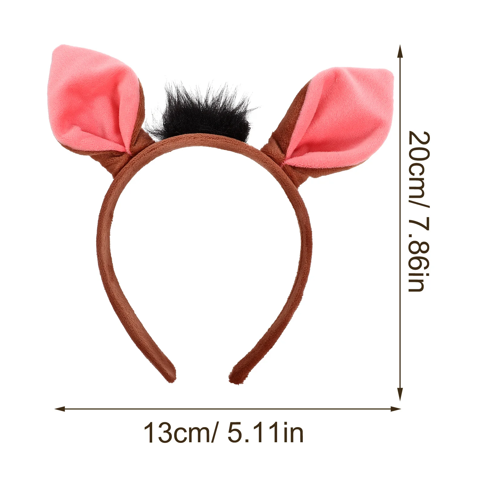 1 Juego de accesorios de Cosplay de animales, diadema con orejas de cerdo, cola de pajarita para disfraz de niños, accesorio de disfraz para actuación de fiesta