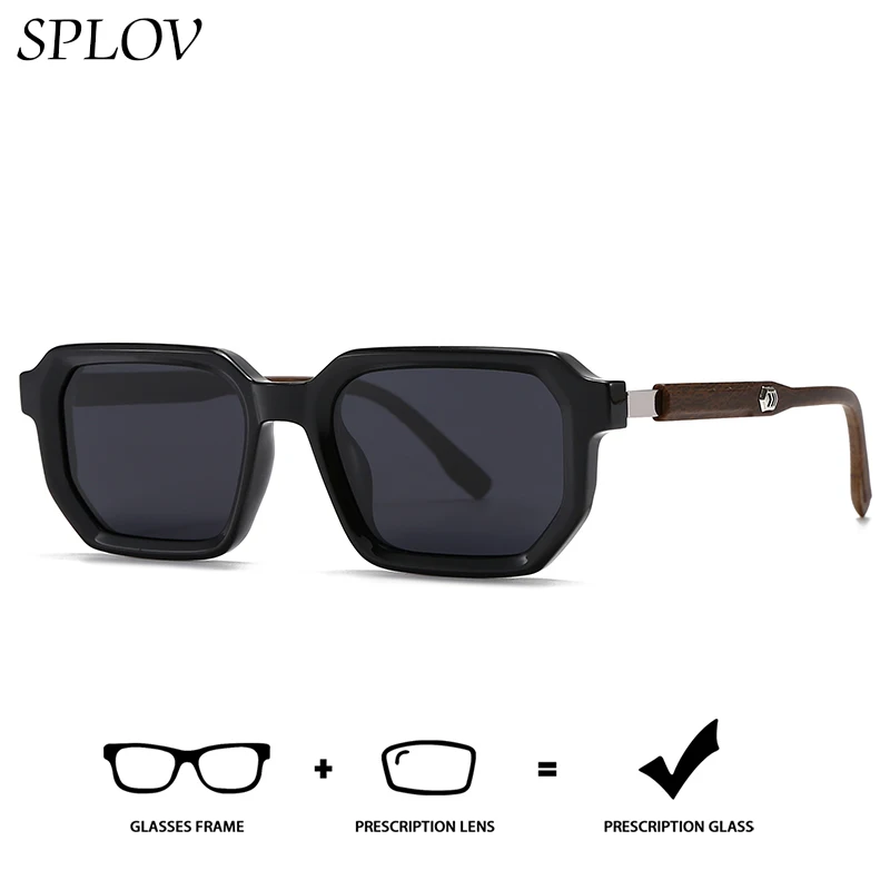 

SPLOV Ретро солнцезащитные очки по рецепту Профессиональные фотохромные поляризованные прогрессивные мультифокусные очки по рецепту на заказ