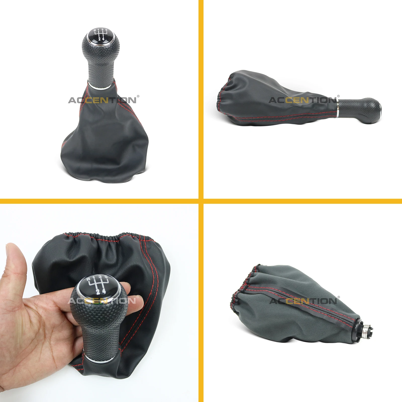 5 Speed Car Gear Stick Shift Knob With PU Leather Boot For Seat Arosa Ibiza Inca Cordoba