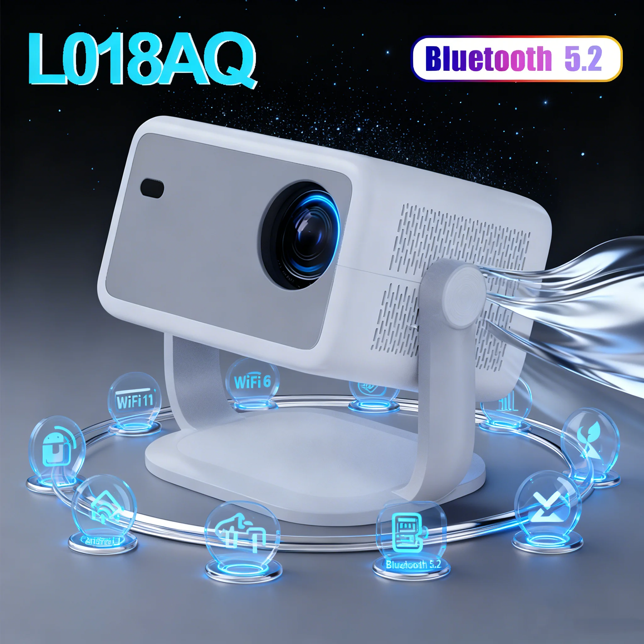 Projetor Full HD 300ANSI 4K HD - 4K Smart Projector Android 11 Wifi 6 avaliação e preço