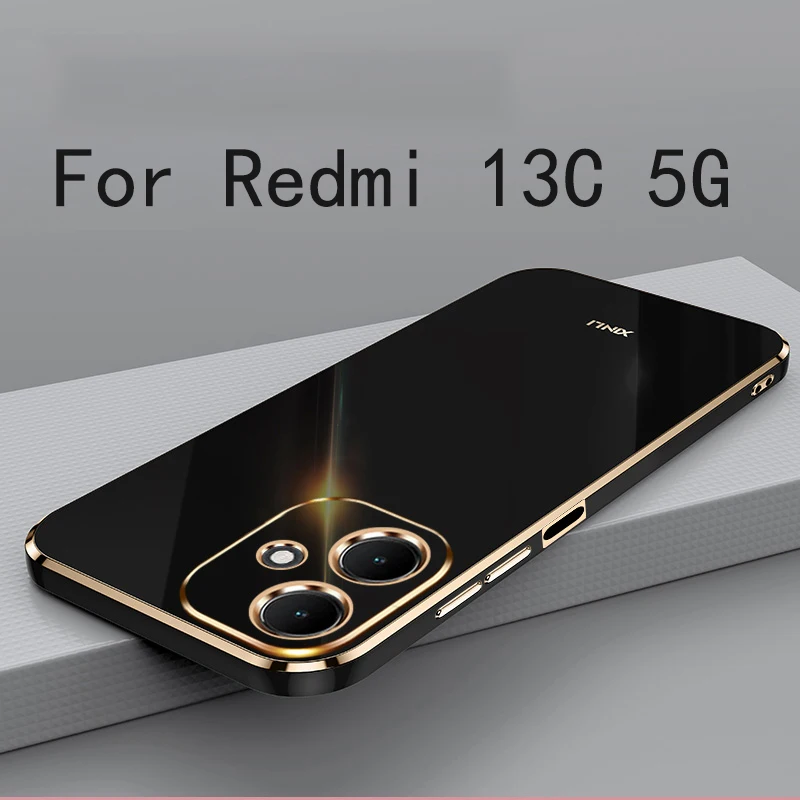 

Для Redmi 13c 5G чехол мягкий чехол из ТПУ защита от отпечатков пальцев защитный чехол для камеры для Xiaomi Redmi 13c 5G