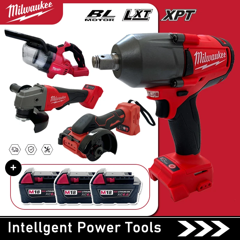 

Milwaukee Multifunctional Power Tools:3-inch Angle Grinder,Car Vacuum Cleaner,Electric Rivet Gun,Hot Glue Gun,Electric Chain
