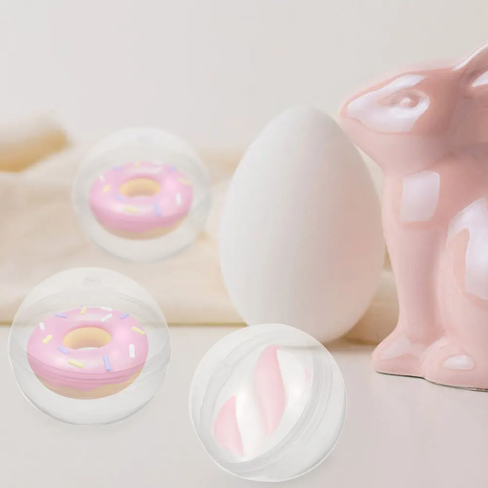 

50pcs Fillable Round Balls Clear Plastic Toys for Kids Claw Machine Easter Party Gifts Packaging Decor Reusable Safe