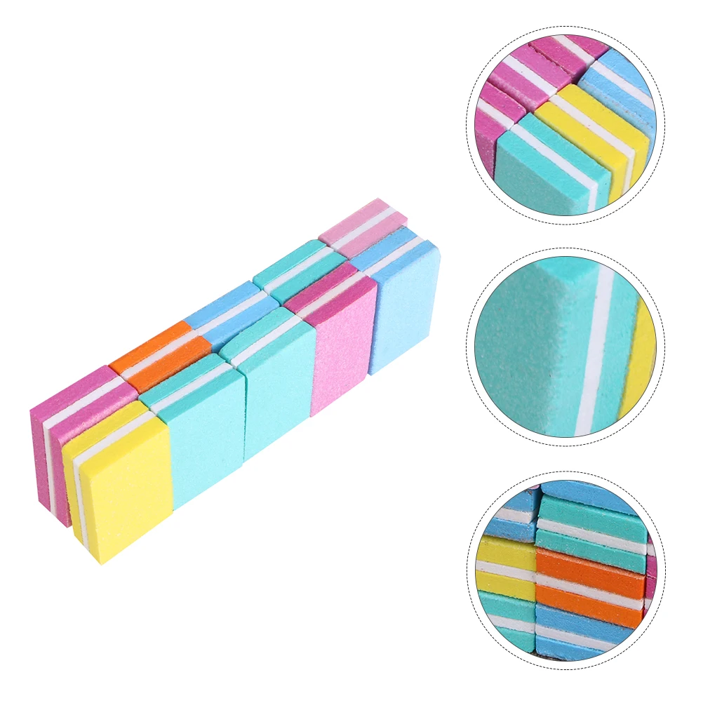 

10pcs Nail Files Sponge Manicure Tools for Nail Art Salon Home Use Gel Polish Cuticle Trimmer Supplies Sanding Blocks