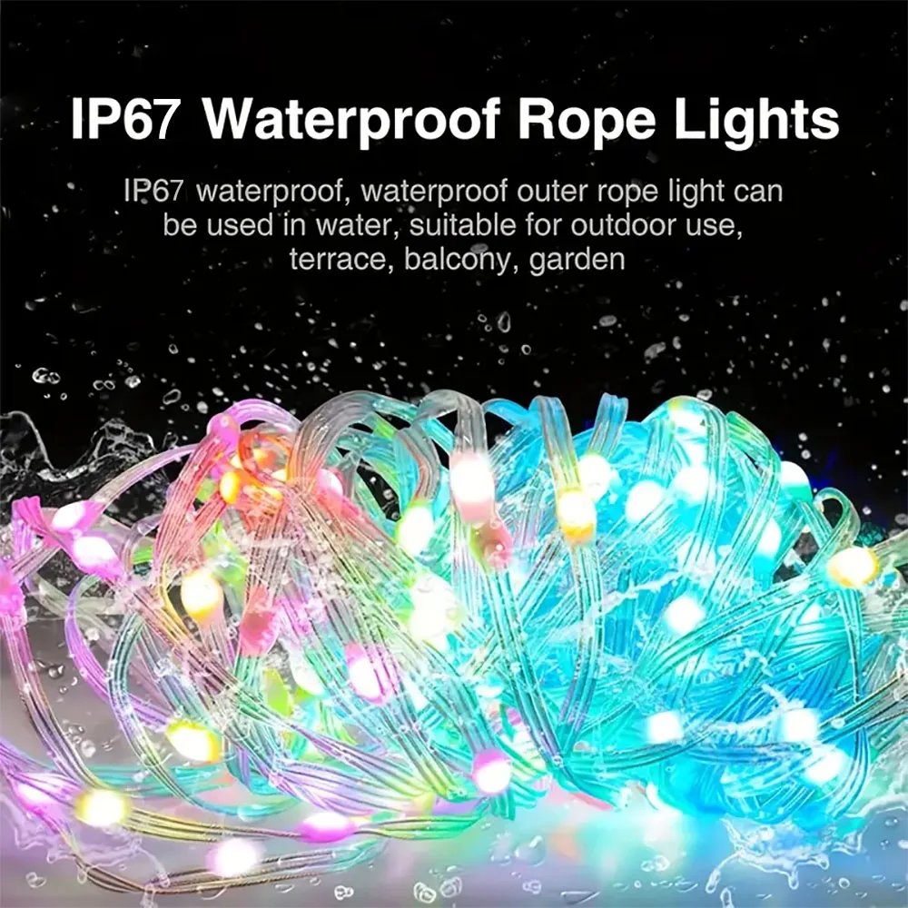 5M/10M/15M/20M USB Powered Fairy String Lights Waterproof With 8 LIghting Modes Remote Control Birthday Wedding Party Decor