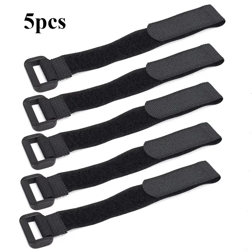 5PCS Bike Handlebar Straps Nylon Hook&Loop Tie Bands Reusable for Flashlight MTB Gear Sticky Fastening Bike Accessories Strap