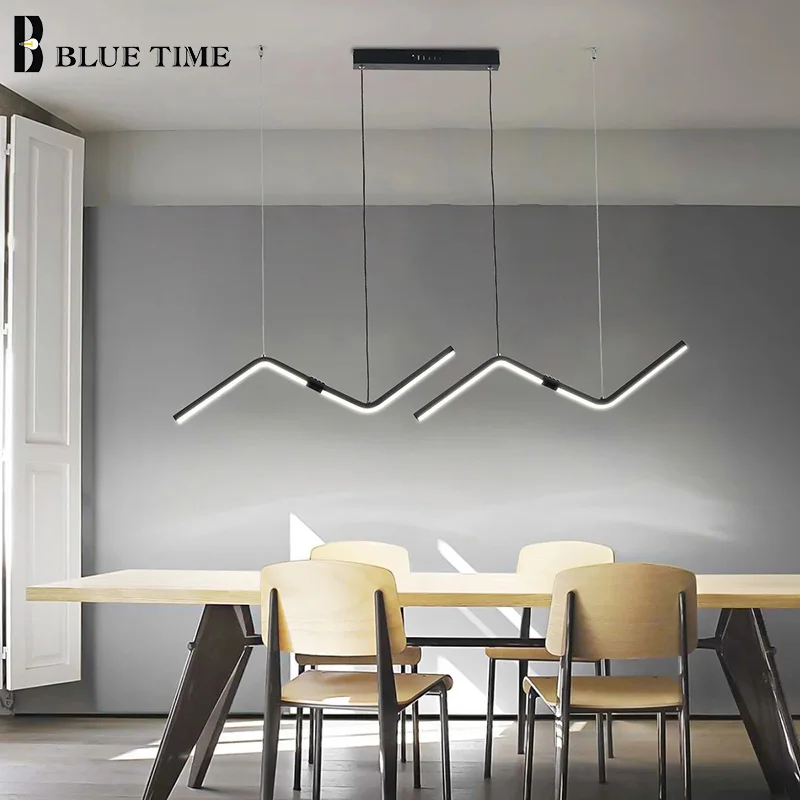 

Black&Gold LED Pendant Light for Dining Room Kitchen Living Room Bedroom Light Pendant Lamp Modern Home Indoor Lighting Fixtures