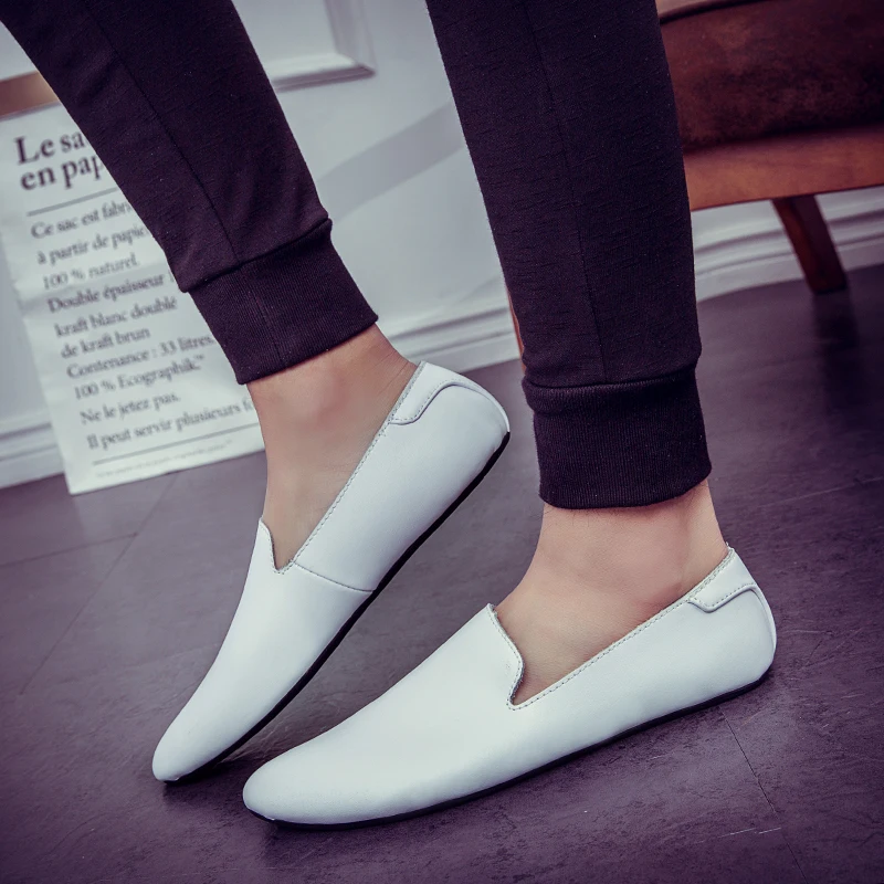 Men Fashion Lefu Shoes PU Handmade High Quality Fashion Lightweight Driving Dress Shoes British Small Leather Shoes Men Shoes