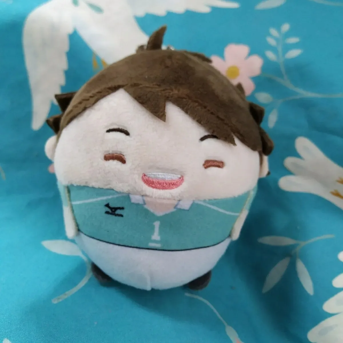 

10CM Anime Oikawa Tooru Key Chain Mini Spherical Body Soft Plush Doll Body Cartoon Cotton Stuffed Figures Toy Bag Pendant Mascot