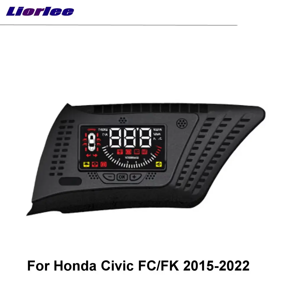 

For Honda Civic (FC/FK) 2015-2024 2025 Car Head Up Display Auto HUD HD LCD Projection Digital Windshield Projector