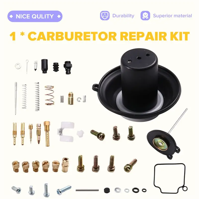 ABTC-Carburetor Repair Kit For Honda Rebel 250/CMX 250/CA250 1985 - 2016 Single Carburetor Version With Plunger Assembly