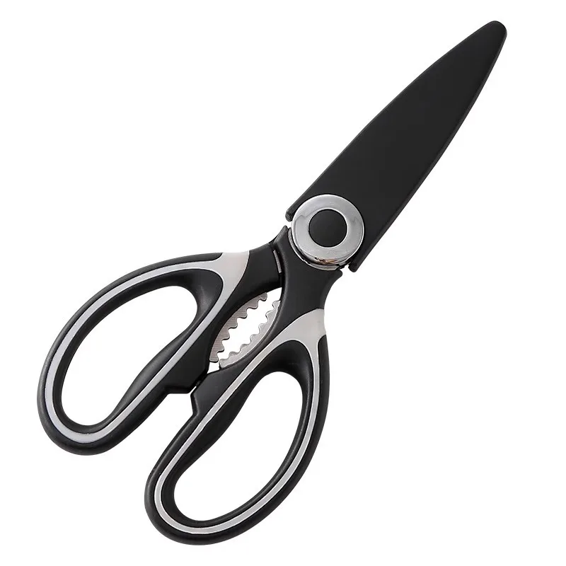 

Heavy duty stainless steel kitchen scissors-multifunctional food scissors, pizza and salad