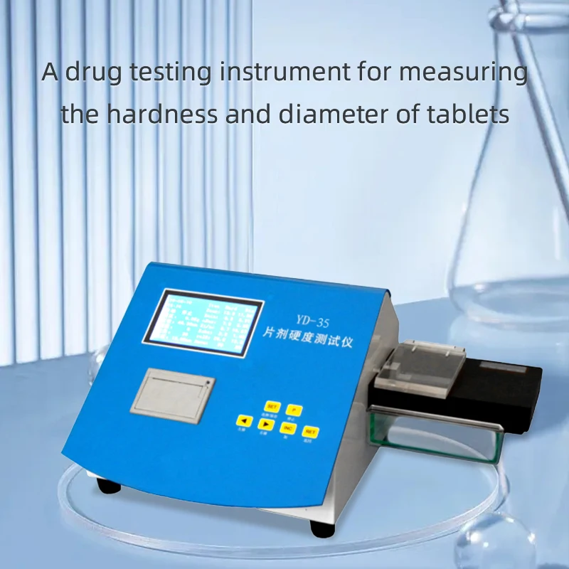 Smart Tablet Hardness Tester For Pharmaceutical Measure Tablet Hardness And Diameter Electronic Vacuum Pipe 10 KG