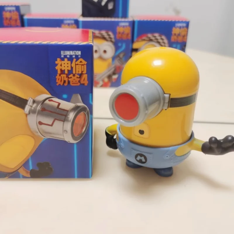 Minion Anime Peripheriegeräte Niedliche Action Anime PVC Figur Modell Kawaii Sammlerpuppen Raumdekoration Spielzeug Kinder Geburtstagsgeschenke