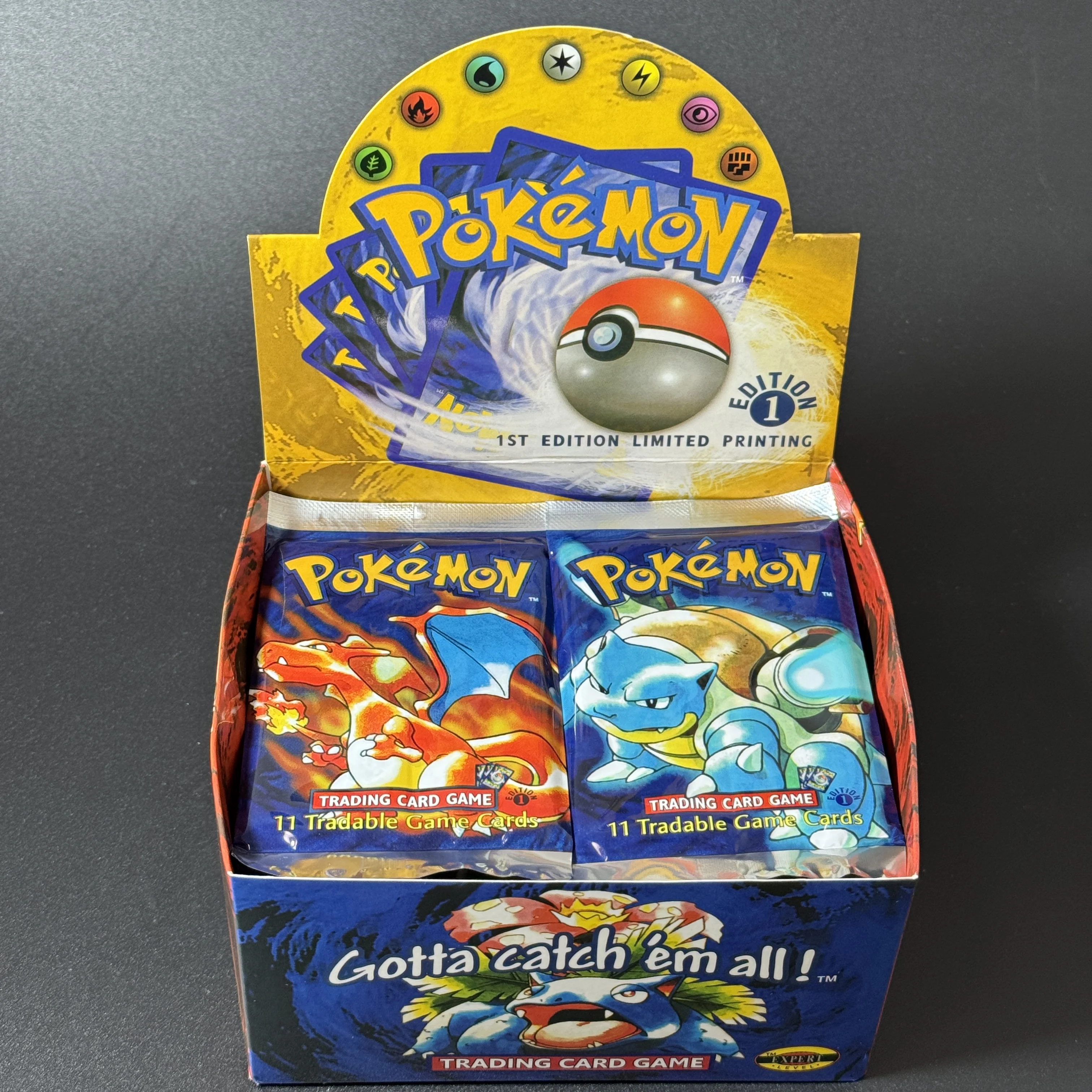 PKM Base Set Fossil Jungle Team Rocket Neo Destiny Booster Box 1999 2000 Year 1st Edition 1Box 36 Packs Proxy Game Cards Sealed