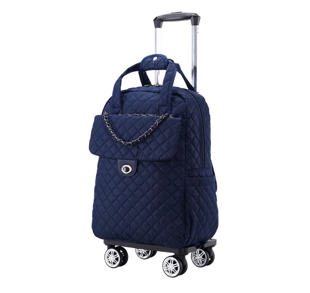 

Women Travel trolley Luggage Bag 20 Inch Waterproof Women Carry on Hand luggage Rolling Bag Women Travel Wheeled Backpack Bag