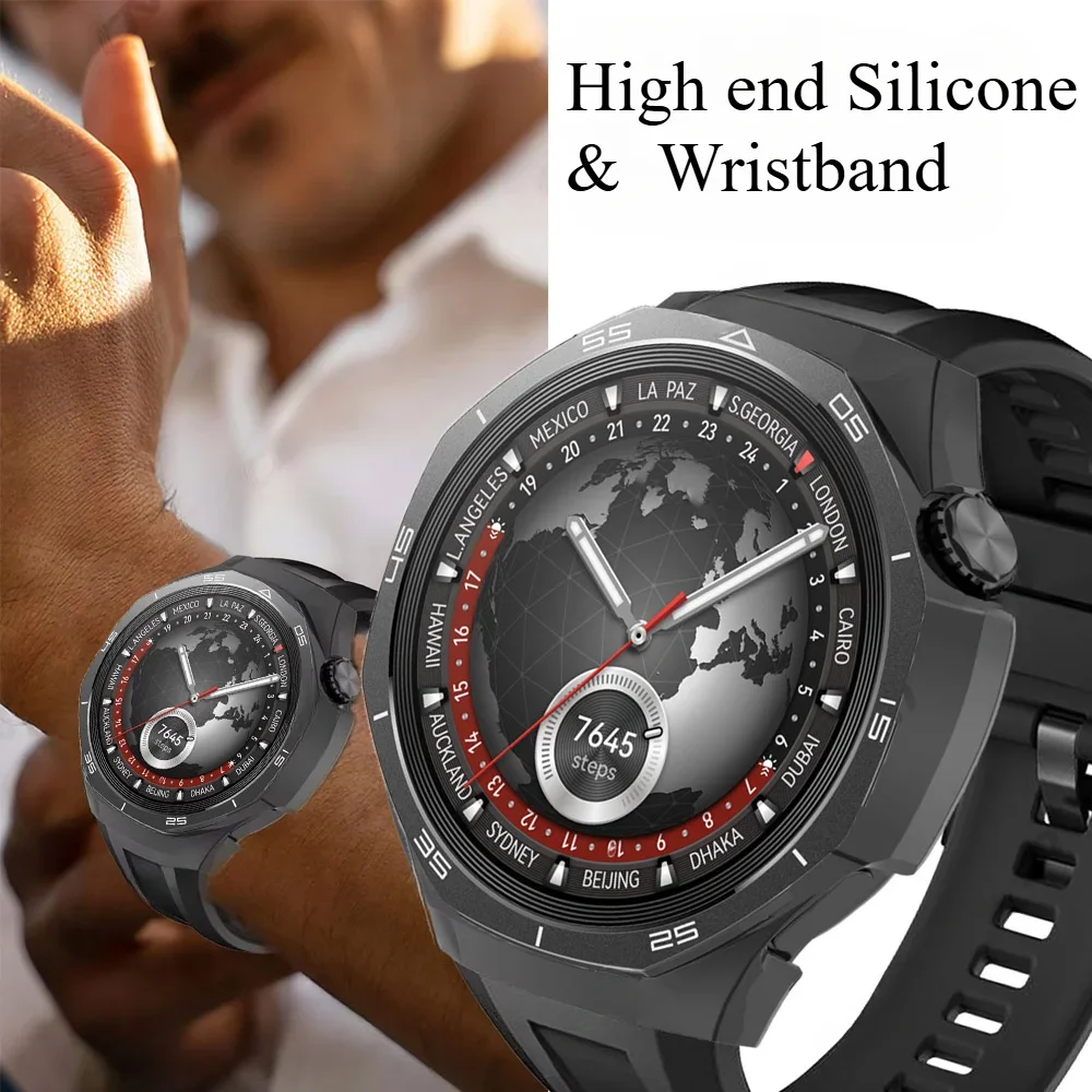 Dla Huawei Watch GT5 Pro 46mm wysokiej jakości dedykowany interfejs opaska na nadgarstek dla Huawei GT5 Pro silikonowy pasek do zegarka akcesoria