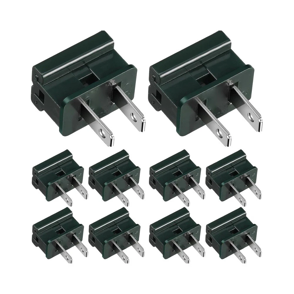 LED Strip Connector Kit 32 pcs ABS Two Conductor Slip Connectors for Indoor Outdoor For Holiday Lighting Setup