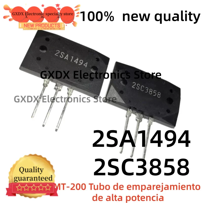 5-10PCS-5pairs MT-200 High-power pairing tube 2SC3858 2SA1494 MT-200 100% new and quality in stock