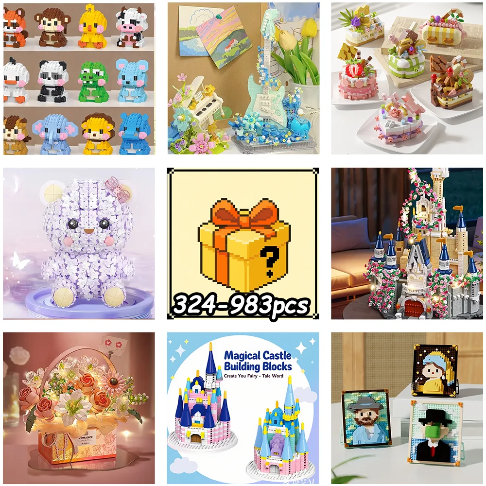 

Более 200 стилей случайно отправлены. Слепые коробки из строительных блоков делает ее легко взять с собой уход за вашим временем отдыха