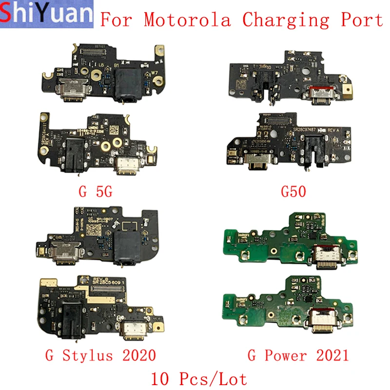 

10Pcs/Lot Original USB Charging Port Connector Board Flex Cable For Motorola G 5G G50 G Stylus 2020 G Power 2021