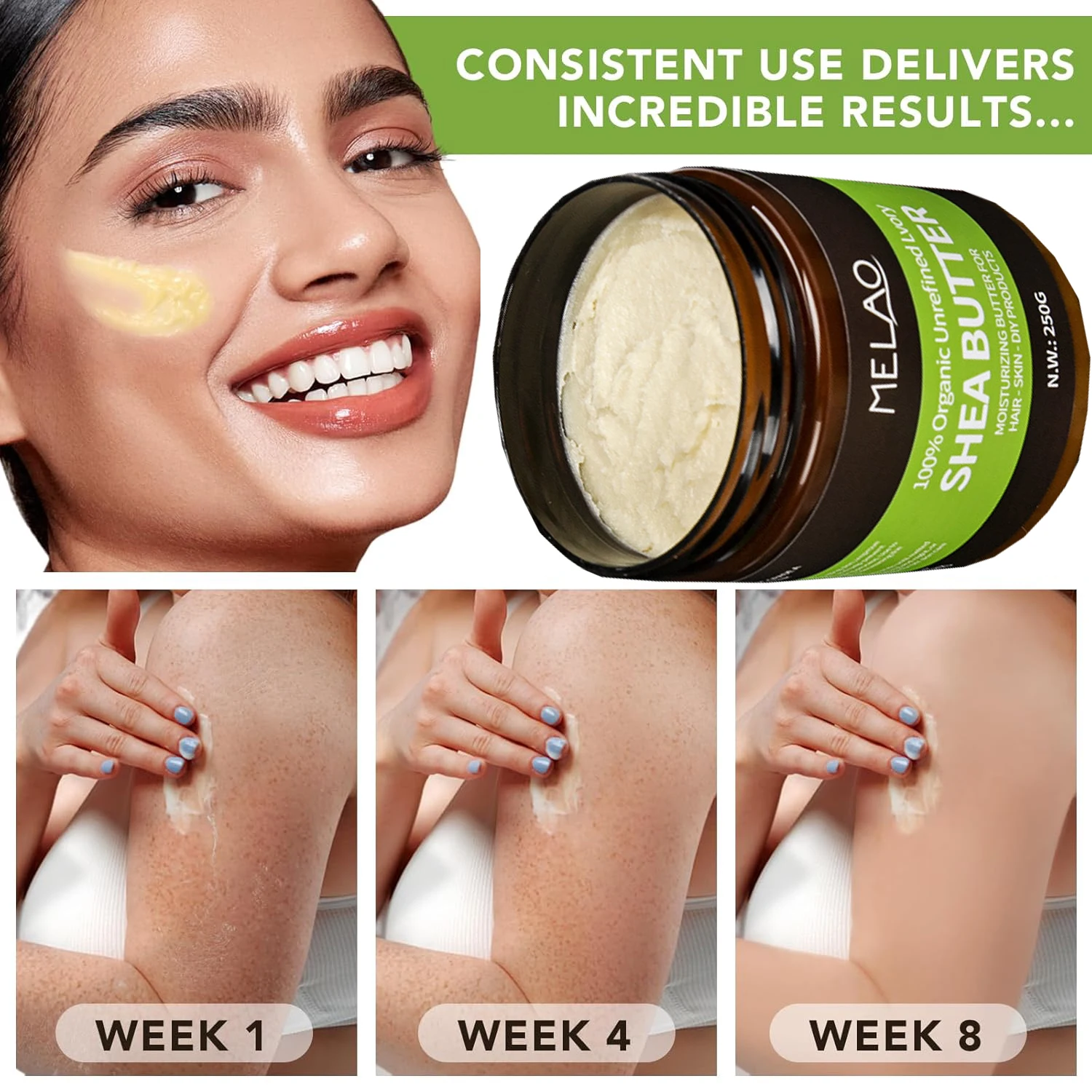 Natural Shea Butter Organic Re - Shea Butter Raw recension och pris