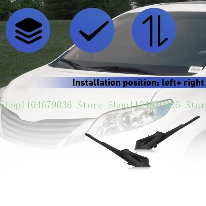

652F Vehicle Specific Front Windshield Wiper Side Cowl Covers Trim Suitable for 53866-08020 53867-08020 Left and Right 2pcs