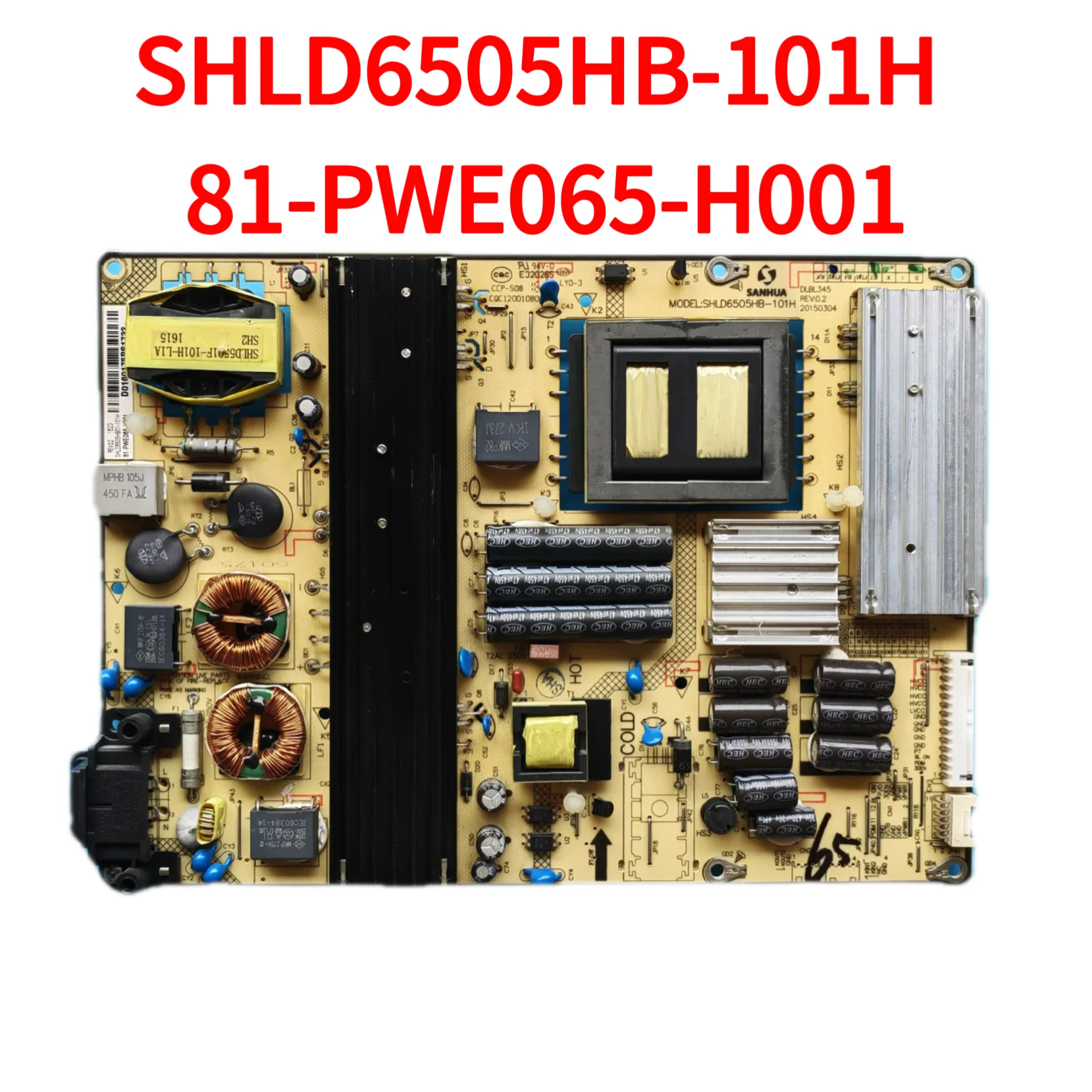 

Плата питания ЖК-телевизора для L65E5800A-UD D65A620U SHLD6505HB-101H 81-PWE065-H001