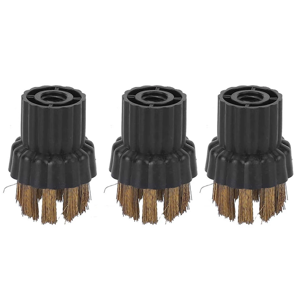 Replacement Brush Head Pack 3pcs for X500 X700 For Steam Mop Models Brass-Plastic Construction for Cleaning Applications